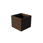 Duurzame kunststof Bloembak Agora 2 - 60 x 60 cm - Afbeelding 2