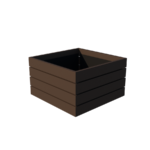 Duurzame kunststof Bloembak Agora 3 - 90 x 90 cm - Afbeelding 2