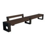 Veelzijdige tuinbank type Canvas 360 1L - 372cm - Afbeelding 2