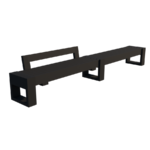 Veelzijdige tuinbank type Canvas 360 1L - 372cm - Afbeelding 4