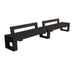 Veelzijdige tuinbank Canvas type 360 2N - 372cm - Afbeelding 4