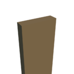 Plank met rechte hoek E